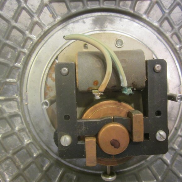 RETRO 70'S WALL CLOCK, METAL W/FAUX TILE PRINT, GE CLOCK - Picture 7 of 10